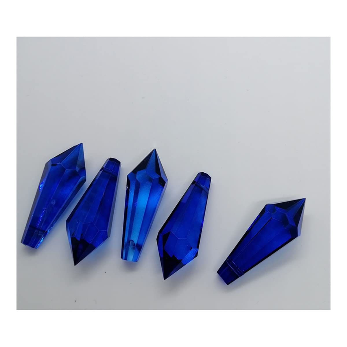 YUZGUHEY 10pcs/lot 38mm Colorful K9 Crystal Icicle Prisms Pendant Lamp Lighting Parts Hanging Crystals Replacement