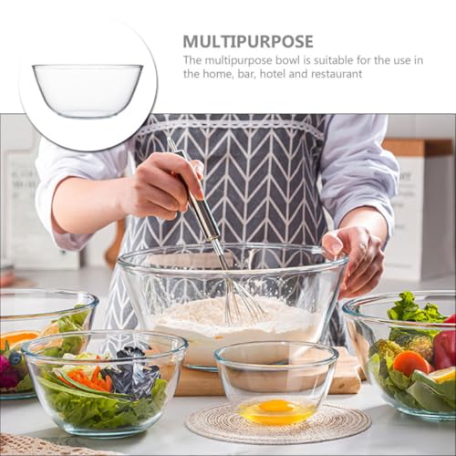 Bol mélangeur en verre 4500ml saladier polyvalent cuisine