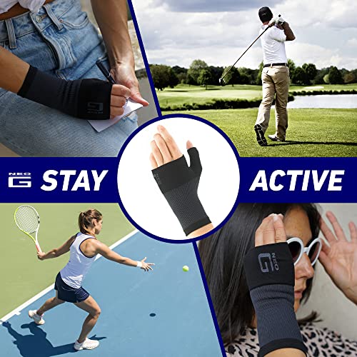 Neo-G Wrist And Thumb Support - Ideal For Arthritis, Joint Pain, Tendonitis, Sprains, Hand Instability, Sports - Multi Zone Compression Sleeve - Airflow - Class 1 Medical Device - Small - Black #TOP3
