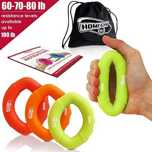 Grip Strength Trainer and Hand Strengthener - Hand Grip Strengthener and Grip Rings with 10-100lb Resistance - This Forearm Grip Workout is The Best Hand Exerciser Grip Strengthener for Carpal Tunnel