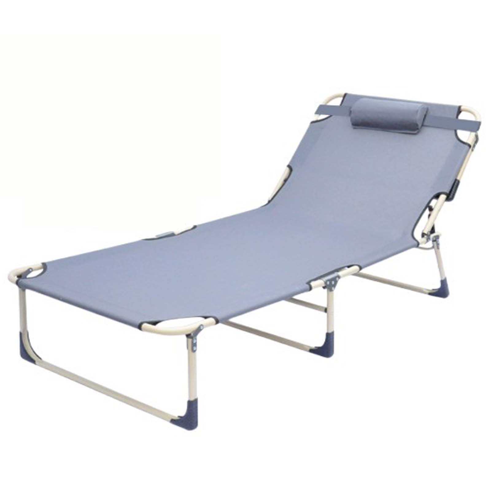 Letto Pieghevole Portatile, (lettini da Campeggio, (Lettino da Campeggio Pieghevole, Lettino da Campeggio Oxford Regolabile in 3 Posizioni, Letto da Campeggio Portatile con Cuscino, Sedia a
