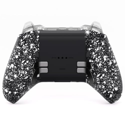 Image of eXtremeRate Replacement Bottom Shell for Xbox Elite Series 2 Controller, Custom Textured White Back Housing Shell Case Cover for Xbox Elite Series 2 Core Wireless Controller Model 1797