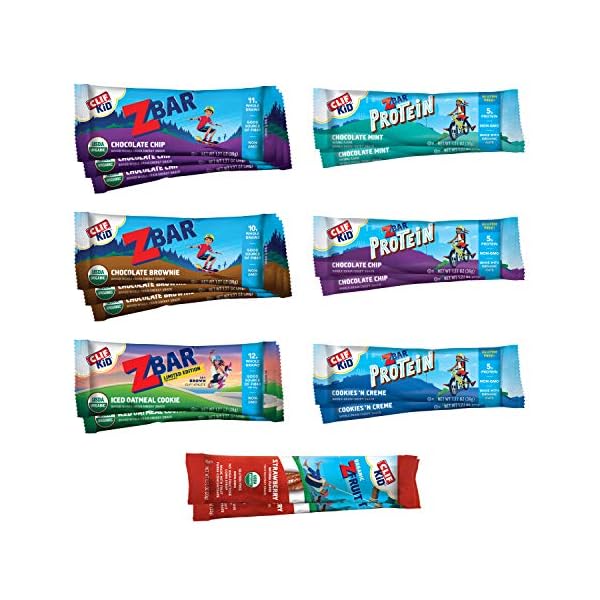 CLIF-Bars-Duos-Bars-Energy-Bars-made-with-Organic-Oats-Plant-Based-Protein-Vegan-Friendly-Variety-Pack-18-Count-24-Ounce-Protein-Bar CLIF Kid Zbar and Zbar Protein - Variety Pack - Whole Grain Snack Bars - Made with Organic Oats - Non-GMO - Amazon Exclusive - 1.27 oz. (16 Count)