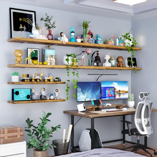 Goovilla Shelf Brackets 6 Inch, 6 Pack Floating Shelf Bracket, Heavy Duty Shelf Brackets for Wood Shelves, White Metal Wall Shelving Brackets, 6" Shelf Support Brackets with 160 lb. Load Capacity - Image 5