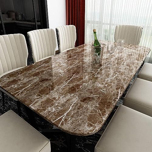 Image of HOME13 Marble Wallpaper Peel & Stick Contact Paper Self Adhesive Decorative Removable Waterproof Wallpaper for Kitchen Cabinet and Furniture Countertops (24 X 200 INCH, Light Brown Marble)