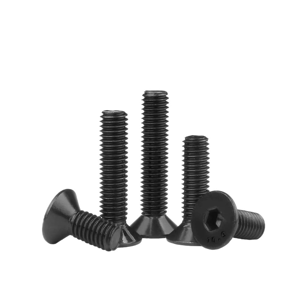 Tornillos de cabeza avellanada hexagonal de acero inoxidable negro ss304 m2 m3 m4 m5 m6-m12 (50,M8 x 1,25 x 14 mm)