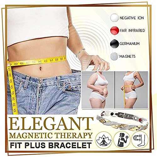 Magnetische armband, 2 stuks, elegante magneetveldtherapie Fit Plus armbanden, anti-vermoeidheids-armband voor mannen en… - Image 3