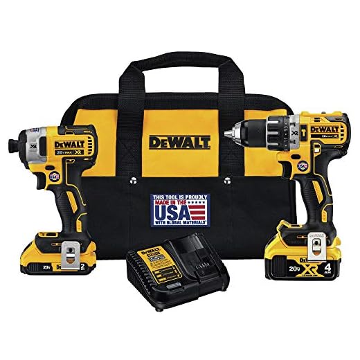 DEWALT 20V MAX Cordless Drill Combo Kit, 2-Tool (DCK287D1M1)