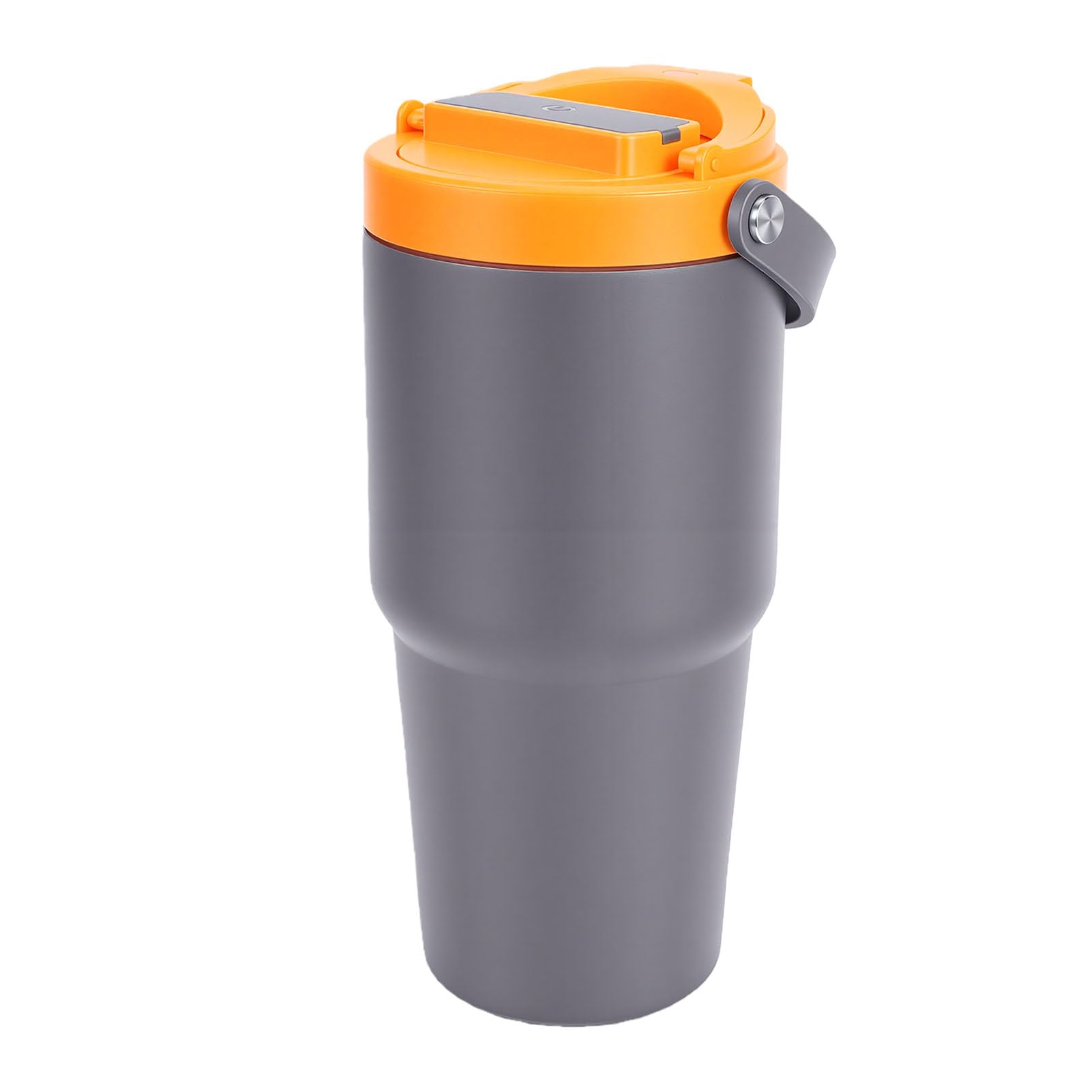 GLOGLOW Portátil, Tazas y Tazas Taza de café Eléctrica, Taza de café Recargable por USB de 600 Ml con Diseño Aislado, para Viajes, Camping, Coche, Oficina, Portátil, Acero Inoxidable 304