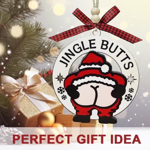 Funny Christmas Ornaments, Funny Ornaments for Adults Exchange, Ugly Ornament Farting Santa, Fun Christmas Gag Gifts, Naughty White Elephant Gifts for Adults, Dirty Santa — view 5
