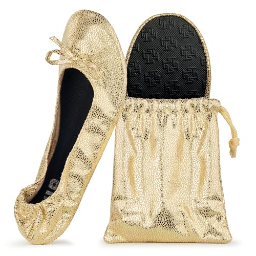 Image of Silky Toes Foldable Flat Shoes for Women | Portable Ballet Flats for Weddings, Parties, Events, Travel |Comfortable Cushioned