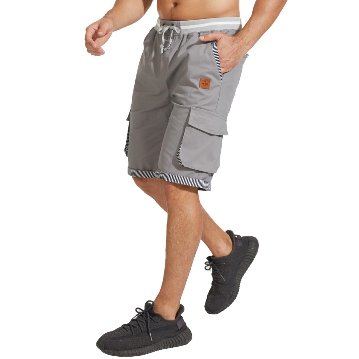 JustSun Pantaloncini Uomo Shorts Uomo con Tasche Cotone Leggero