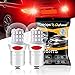 DEFVNSY Lampadina della luce del freno, Rosso 1156 Ba15s P21w Fanalino di coda luce del freno, super brillante 39SMD 3014 Chipsets 1141 1003 7506 Lampadina di arresto DC 12-30V (Confezione da 2)