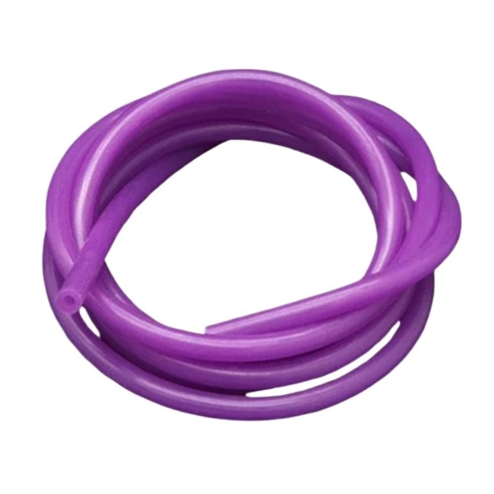 Yjqhody Purple Soft Rubber Hose 1 Meter Proof Pressure Resistant Hose, Id 0.5-10Mm Flexible Rubber Soft Drink Pipe Water Connector(,7Mm*9Mm)