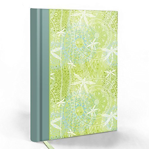 LifeDesign Notebook A5 Blank Diary Bullet Journal Sketchbook Travel Diary Diary for Adults, Hardcover Notebook with 192 Pages, Bookmark, 90g Premium Paper in Cream White - "Dragonfly"