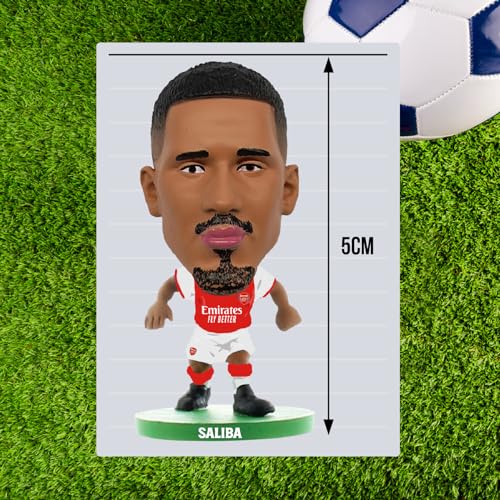 SoccerStarz - Arsenal William Saliba - Home Kit (Classic Kit), Mehrfarbig - Image 4