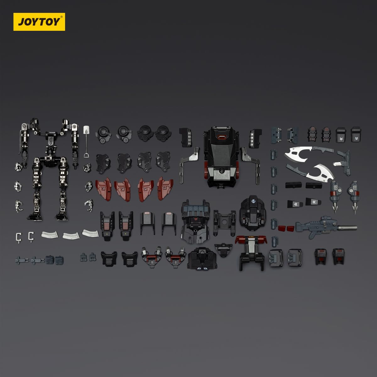 TOYVERSE JOYTOY Figura de acción 1/25 Dark Source, APOC Series Crimson Phantom Stealth/Night Ops Mech ST-8613, Movable Joints Character Model, from 15 Years