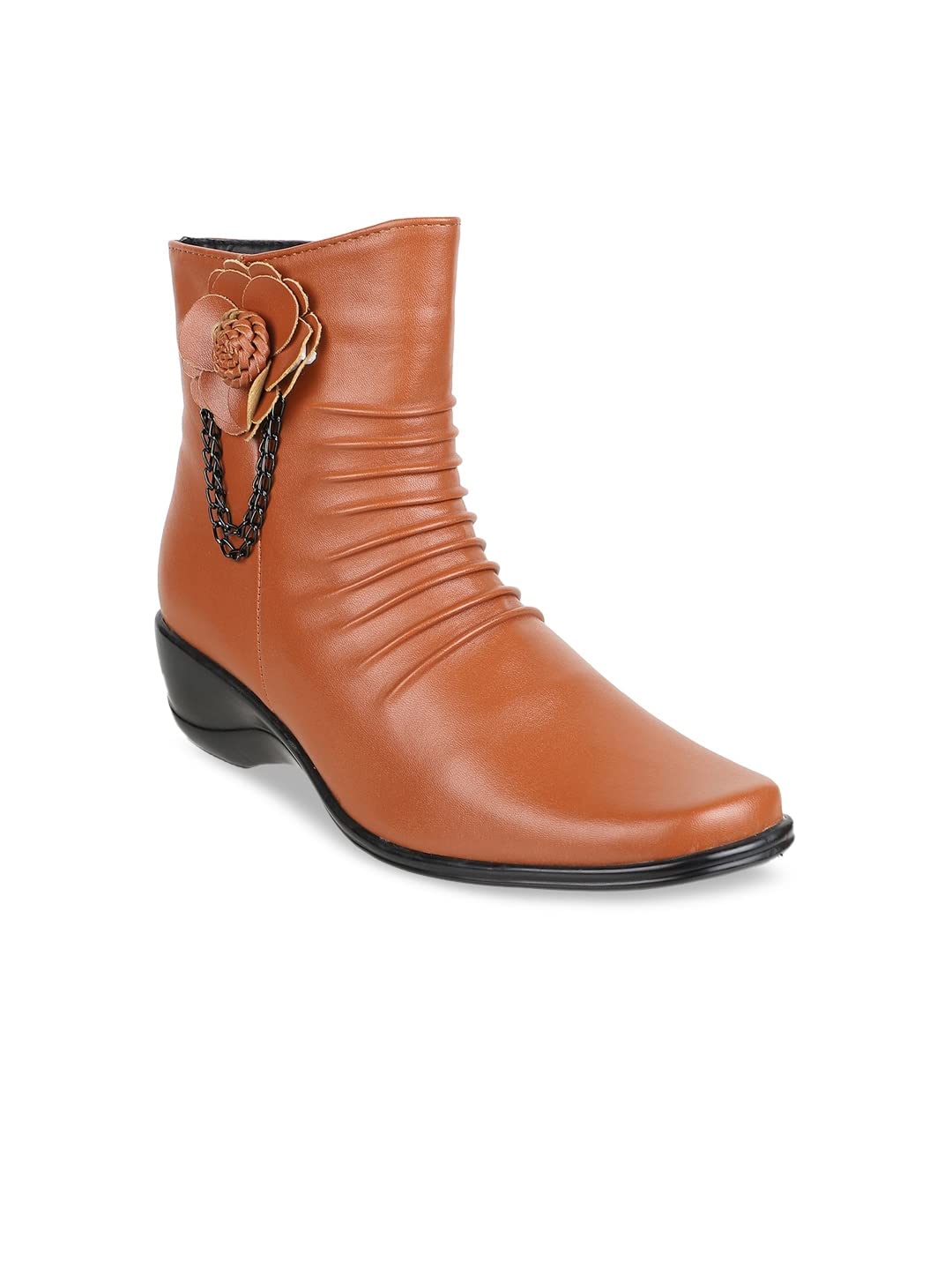 Shuz Touch Women and Girls Comfirt Smart Casual Ankle Boots - Tan (B0BGLY2127) Amazon Price History, Amazon Price Tracker