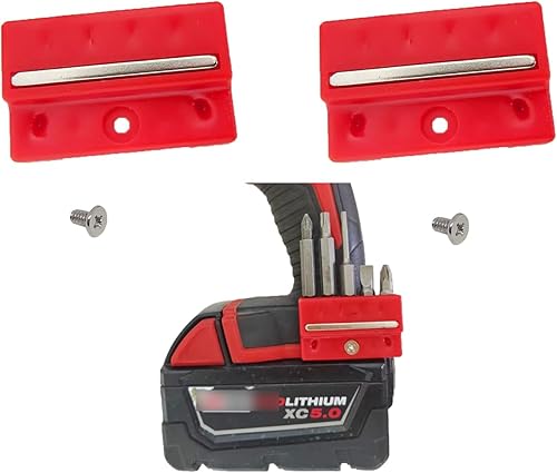 Soporte magnético para brocas, organizador de brocas, apto para destornillador Milwaukee M18 de 18 V e impactos (2 unidades)
