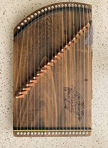 LANDTOM Guzheng Finger Trainer with Full Accessories/Guzheng Code/Backpack, Suitable for Professional/Adult/Beginner/Children 21 Strings (Anti-skip board)