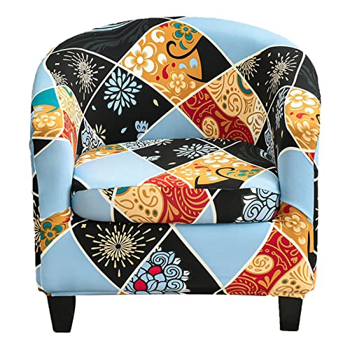 Club Chair Schonbezug Blumendruck, 2 Stück Bezug für Wannensessel...