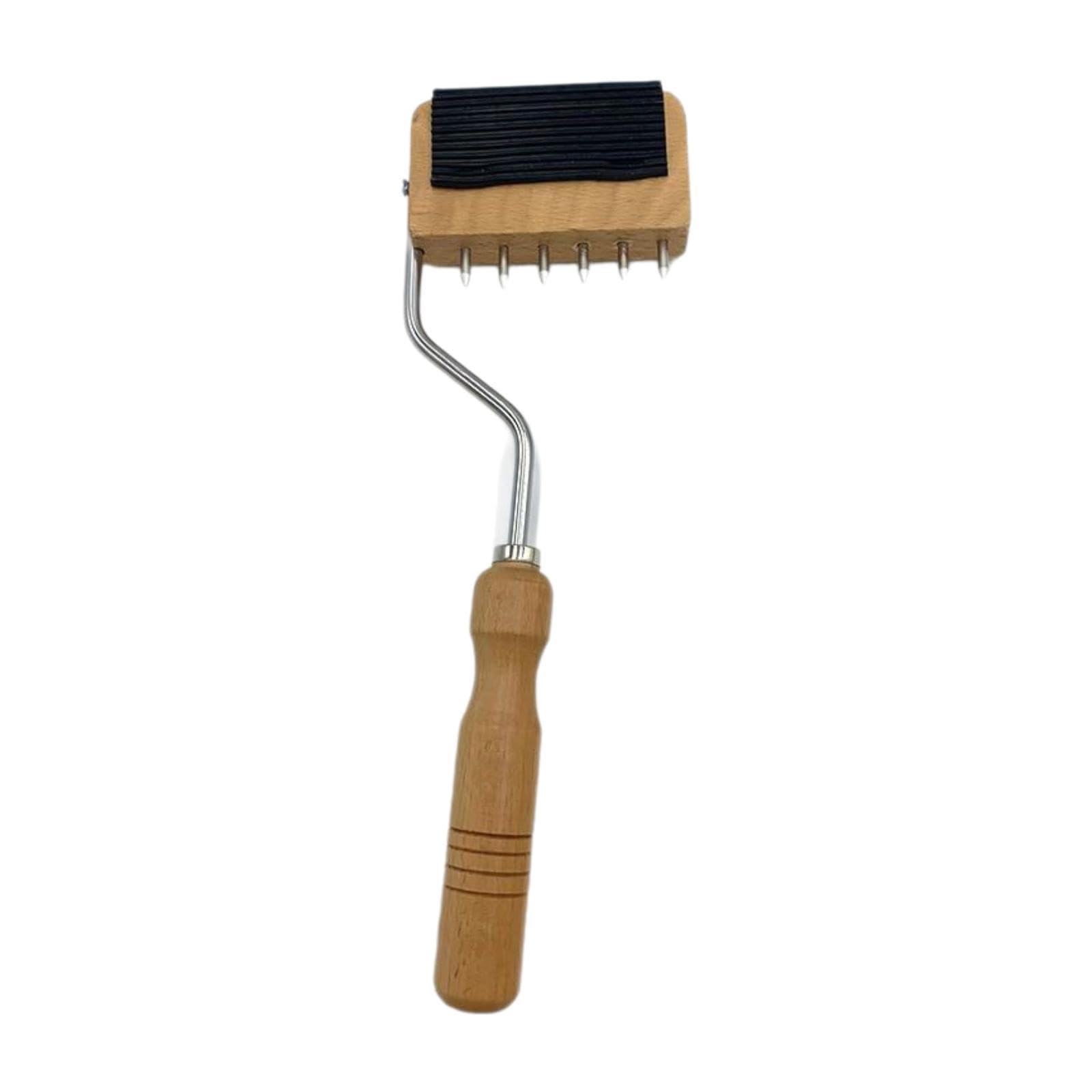 Tensor de correas, herramienta para tapicería cerca del marco, herramienta de estiramiento con mango de madera para alfombras, hogar, lienzo, cintas y