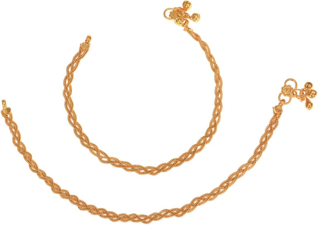 WomenSky Gold Plated & Brass Stylish Thin Size Anklets Payal for Women & Girls (B0DFVNWP2V) Amazon Price History, Amazon Price Tracker