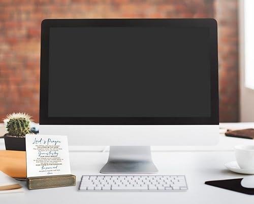 Miniatura 4 de Placa de madera de oración del Señor regalo de nuestro padre que arte en el cielo santificado sé tu nombre Thy Kingdom Come placa con soporte de