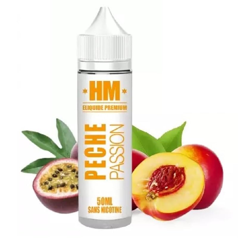E-LIQUIDE 100ML SAVEUR PECHE PASSION - HM PREMIUM - E-CIGARETTE - SANS  TABAC - SANS NICOTINE : Amazon.fr: High-Tech