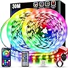 Keepsmile Led Strip Lights 30M(2 Rolls of 15M) with Music Sync,Bluetooth Smart App Control Color Changing Indoor Led Light Strips with Remote,Flexible Lights for Bedroom Home Party Christmas Decor