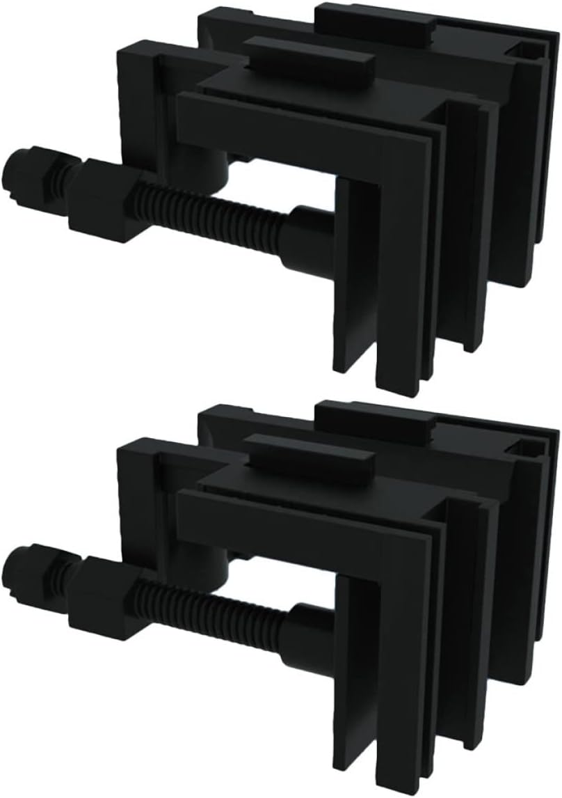Yardwe 2pcs Acrylic Aquarium Hose Clamp Fish Tank Tube Clip Groove Design Easy Water Change Accessory