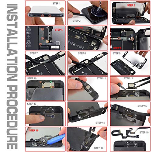 Cámara frontal iPhone 7 Plus reemplazo para flex dañado de micrófono y sensor luz 7