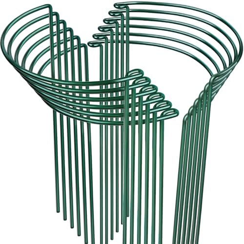 LEOBRO Plant Support Plant Stakes, 12pcs Peony Cages and Supports, Metal Garden Stakes Plant...
