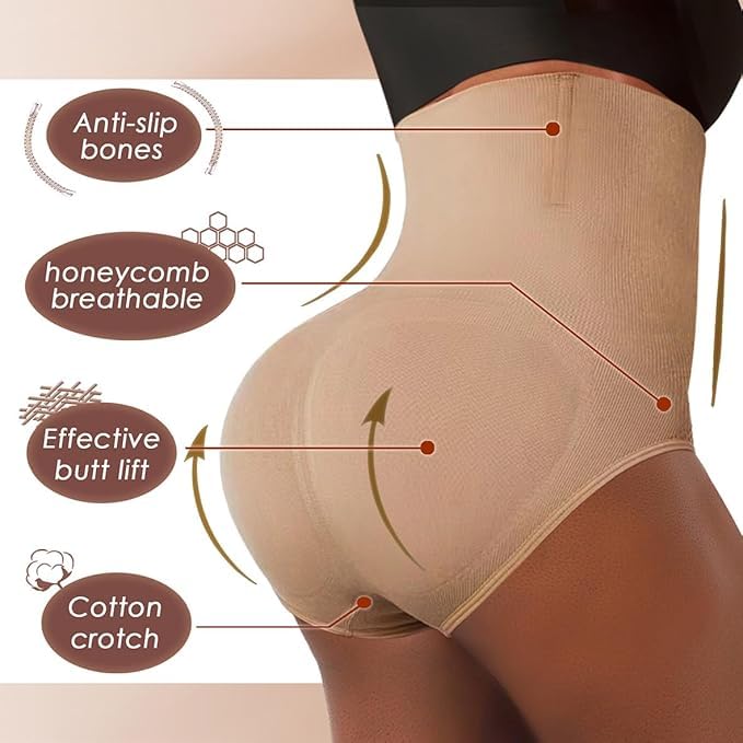 Image of Enclave High Waist Shapewear for Women | Tummy Control Body Shaper Panty | Seamless Butt Lifter Compression Briefs | Invisible Slimming Shapewearr