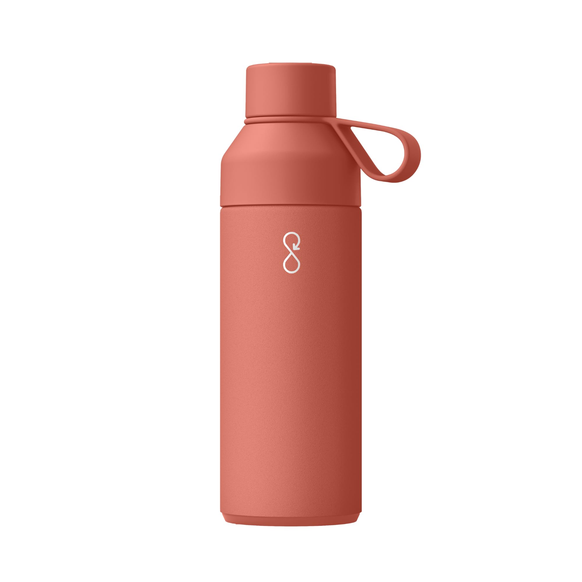 Ocean Bottle Big 1l | Stainless Steel Water Bottle | Reusable & Sustainable | Keeps Drinks Cold & Hot | Eco Friendly Gift (Sahara Red)