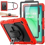 [Coque de Protection Complet avec Protecteur D'écran]: Cet coque pour Galaxy Tab A11+ Plus/A9+ Plus 11 pouces est doté d'un cadre en plastique de qualité supérieure et d'une coque en silicone résistante aux chocs, ainsi que d'un protecteur d'écran intégré, offrant une protection complète à votre tablette A11+ / A9+ contre les chutes accidentelles, les chocs ou les rayures