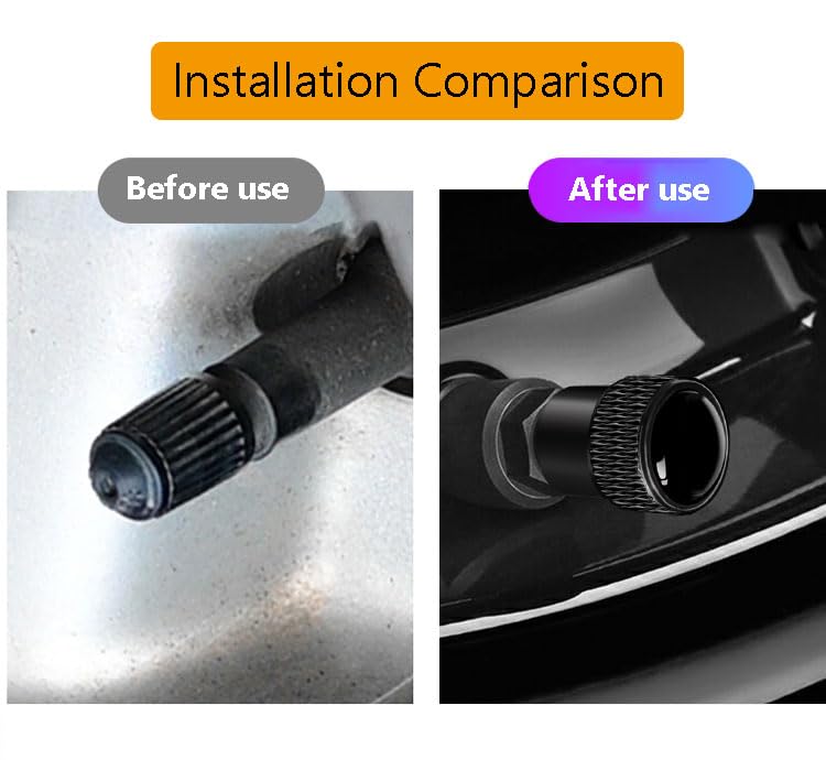 4 Bouchons De Valve Antivol Pour Tesla Model 3/Y/X/S - Anti-corrosion, Avec Joint étanche Et Clé De Serrage