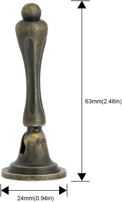 Owfeel Antique Drawer Cabinet Decorative Pull Handle Knob Pack of 4pcs