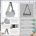Hundetragetasche Hundetragetuch Hundetasche für Unterwegs mit verstellbarem Schultergurt bis 7.5kg für Katzen und HundeGeeignet für Spaziergang Aktivitäten im Freien und Ausflüge (Grau) – Bild 3