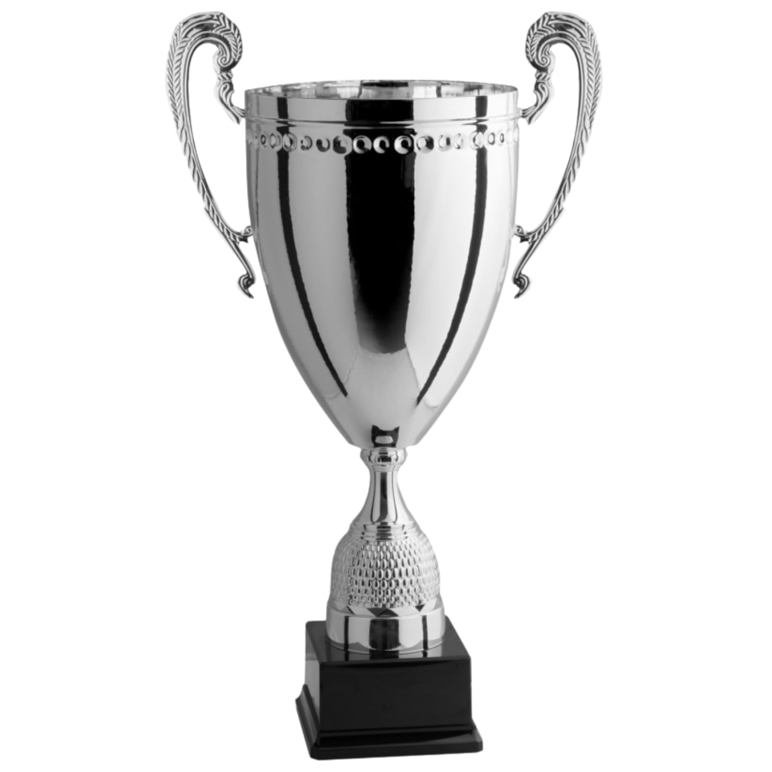 Coppa Trofeo Personalizzabile con Manici Classici in Metallo a Specchio Calcio, Fantacalcio, Tennis, Padel, Basket Premiazioni Sportive ed Eventi con Targhetta Personalizzata cod 1.161