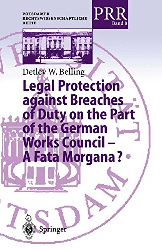 Legal Protection against Breaches of Duty on the Part of the German Works Council ― A Fata Morgana? (Potsdamer Rechtswissenschaftliche Reihe)