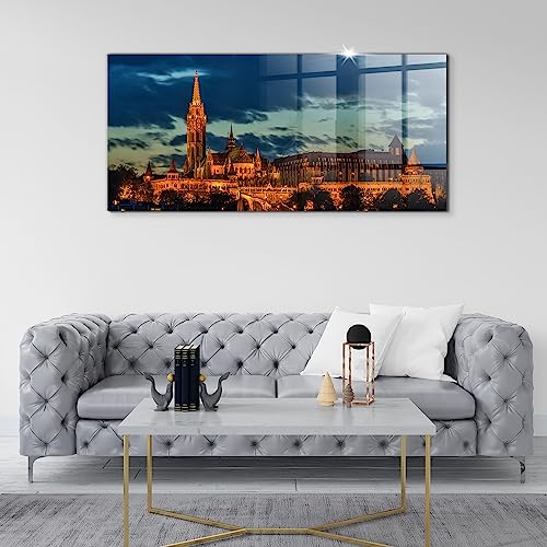 Image verre coloré pour salon moderne Wallfluent Église Hongrie - 5