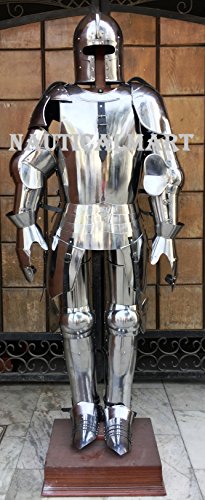 NauticalMart Medieval Milanese Full Suit Armor Halloween Costume - Custom Size
