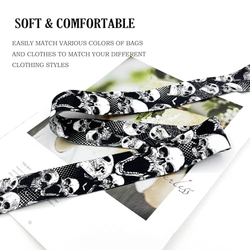 Image of Dsigo Purse Strap, 1.5 inch Wide Gold Alloy Buckle Floral Printing Crossbody Shoulder Strap for Bag Handbag Crossbody Bags