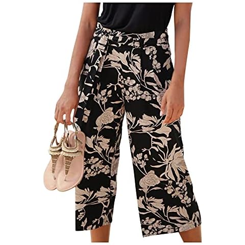 Women's Vintage Wide Leg Summer Trousers Cover