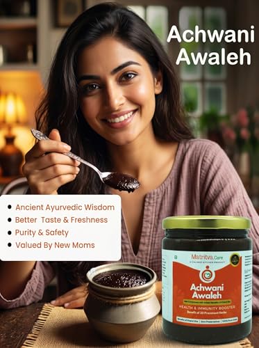 Image of Matritva Care Achwani Awaleh Postpartum Superfood (250 g) | Chyawanprash for New Mothers | 30+ Herbs in Pure Ghee | Immunity Booster with benefits of Khand Sita | Energy & Digestion Support