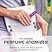 Travalo Classic HD Perfume Atomizer - Leak-Proof and TSA Approved for Air Travel - Reusable, Airtight, Easy-Fill Mini Pump Sprayer - Lightweight, Elegant Design w/Volume Window - Purple 0.17oz