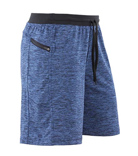 Anthem Athletics Hyperflex Gym Shorts For Men Zippered Pocket 9 Inch Inseam – Workout Shorts, Running Shorts, Athletic Shorts Cross Training Shorts Yoga Shorts - Iron Navy G2 - Medium #TOP2