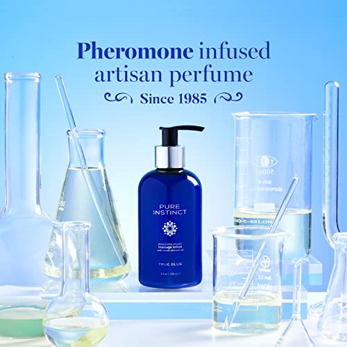 Pure Instinct Pheromone Massage Lotion True Blue 8oz - Thumbnail 3