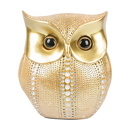 GoYonder Owl Decor Statue Sculpture for Home, Office, Bookshelf,TV Stand Decoration Resin Animal Sculpture Minimalist Style Crafts Gift for Friend or Family, Animal Lovers